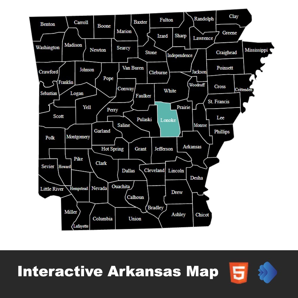 Interactive Arkansas Map