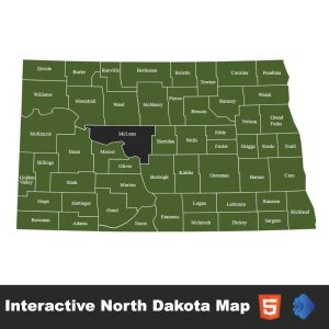 Interactive North Dakota Map