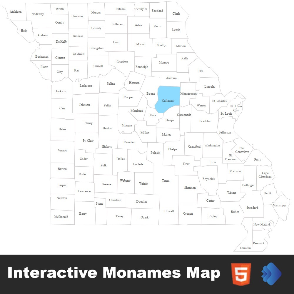 Interative Monames Map