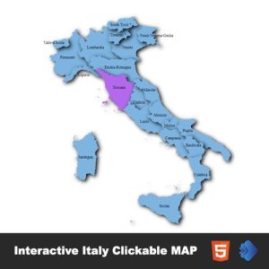 Interactive Italy Clickable Map
