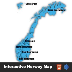 The Interactive Norway Clickable MAP