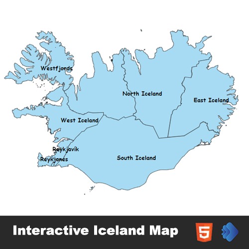 Interactive Iceland Map