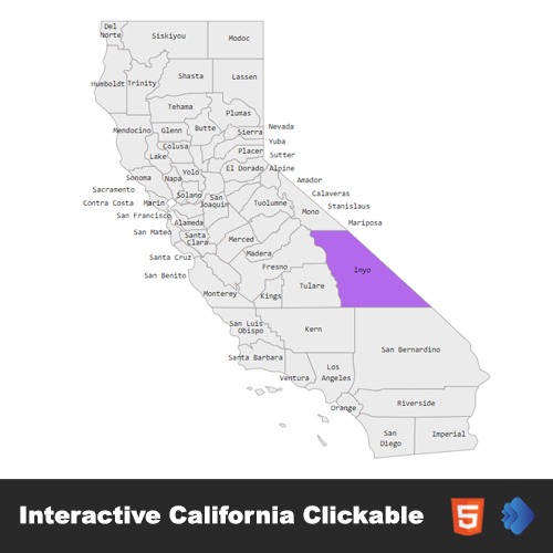 The Interactive California Clickable MAP